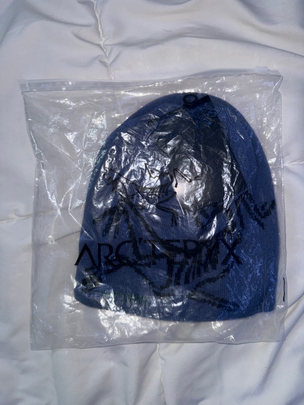 Arc'teryx Navy Blue Ribbed Beanie